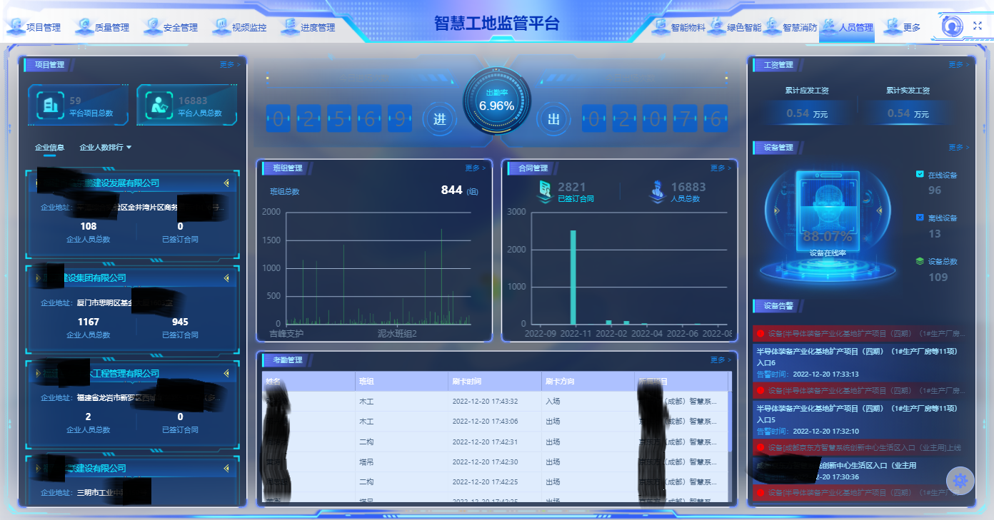 劳务实名制考勤